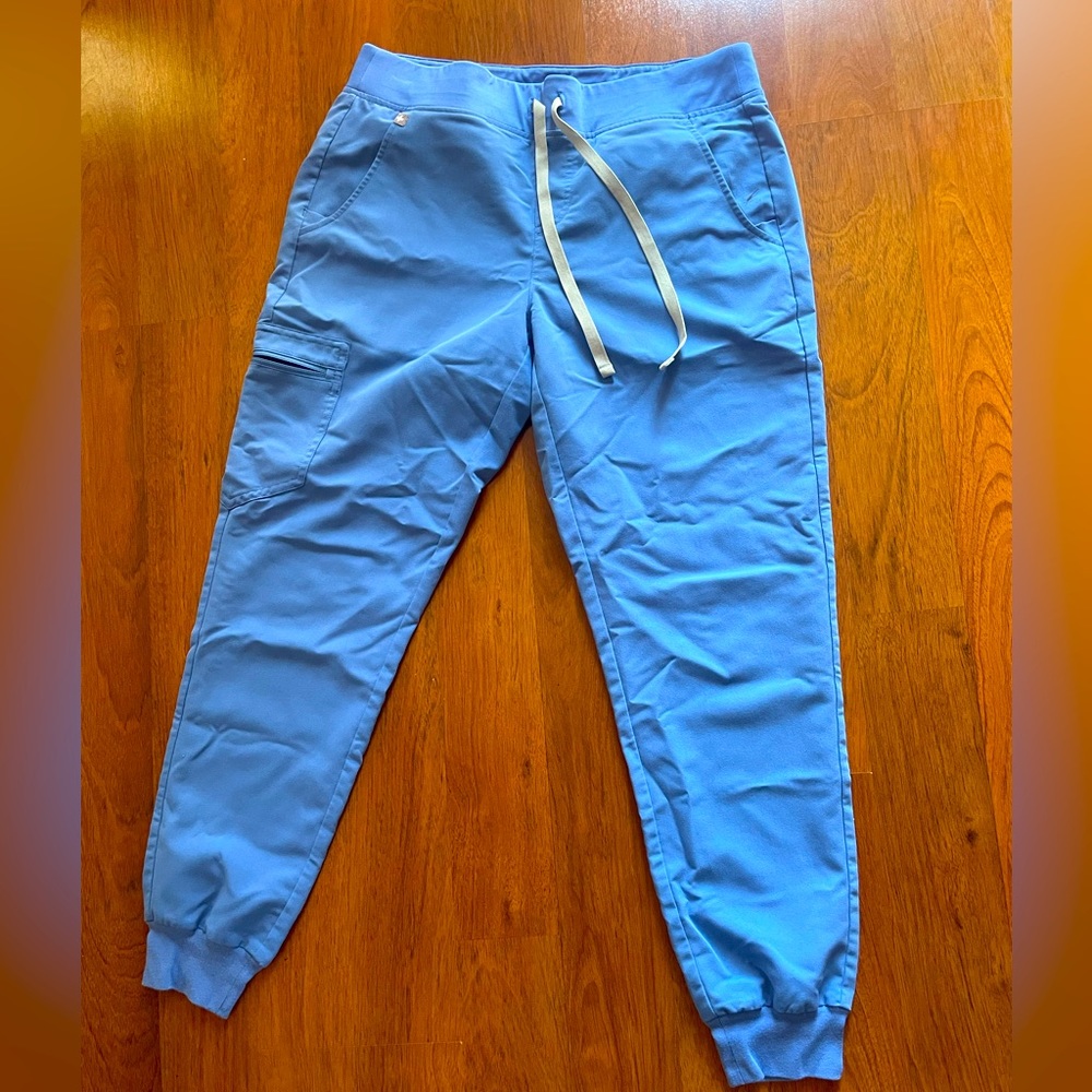FIGS Ceil Blue Zamora - Jogger Scrub Pants (M)
